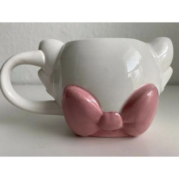 DISNEY STORE Marie The Aristocats Cat Kitten Face Bow Ceramic 3D Mug Cup 20 Oz - Picture 4 of 7